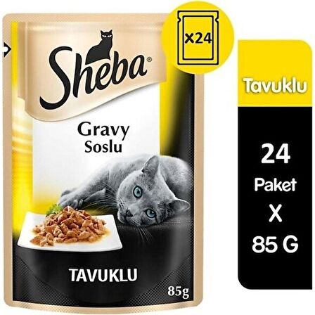 Sheba Pouch Tavuklu 85grx24