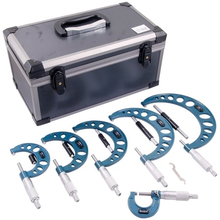 Dasqua 0-6'' 6 Parça Mekanik Mikrometre Seti 0.0001'' 4112-0215