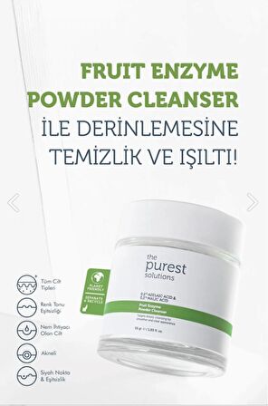 Fruit Enzyme Powder Cleanser-meyve Asitleri Içeren Toz Temizleyici (%0,2 Azelaic Acid & Malic Acid)