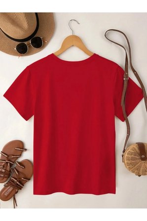 Unisex Siluet Baskılı Tasarım Tshirt