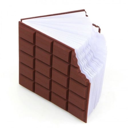 Kız Çocuk ve Öğrenciye Hediye Çikolata Tasarımlı Defter + Sevimli Mini Fosforlu Kalem Seti 