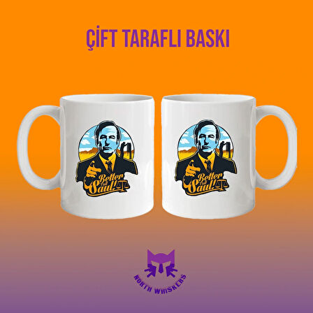 Better Call Saul Temalı Çift Taraflı Baskılı Kupa Bardak