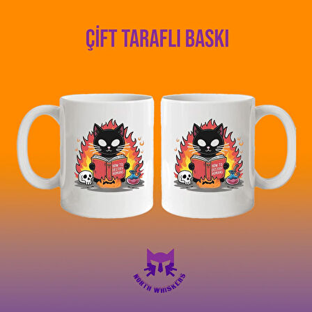 Evil Kitty Baskılı Kupa Bardak 330 ML