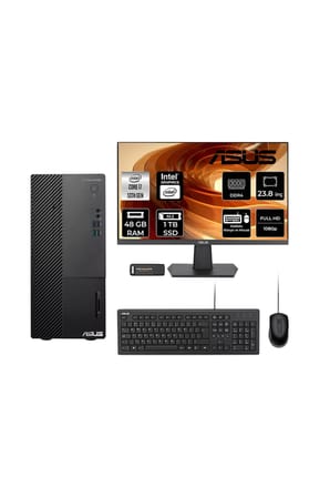 ExpertCenter D500ME i7 13700 48GB 1TB SSD FDOS Masaüstü Bilgisayar + 23.8" Monitör