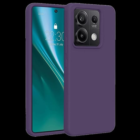 Xiaomi Redmi Note 13 Pro 4G Kılıf First Silikon - Mor