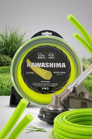 Kawashima Profesyonel Tırpan Misinası 6 Köşe 3.3 mm 41 m
