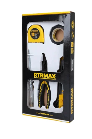 Rtrmax Rtk7003 5' Li Set (Pense-Metre-Kontrol Kalemi-Elektrik Bandı-Maket Bıçağı)