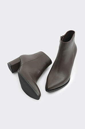 Hakiki Deri Topuklu Kadın Bot