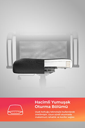 Ergolife Sit 8 Ofis Koltuğu | Krom Ayaklı, Tekerlekli, Siyah, Bilgisayar Sandalyesi - 411.58.1.222