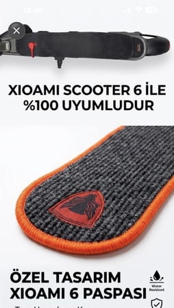 XiaoMi scooter 6 uyumlu aksesuar koruyucu modifiye paspas 