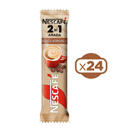 Nescafé 2si1 Arada Sütlü Köpüklü 10 Gr x 24 Adet