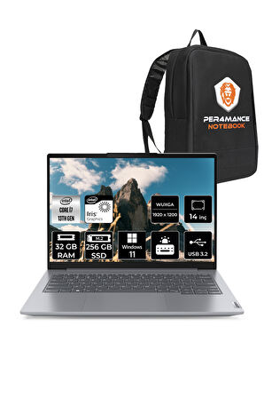Lenovo ThinkBook 14 G6 i7 13700H 32GB DDR5 256GB SSD 14'' FHD+ W11P Dizüstü Bilgisayar & PER4 ÇANTA