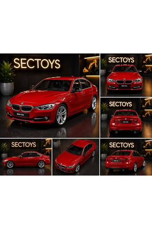 1:24 Ölçek BMW 335i Diecast Model Araba BMW F30 Model Araba Açılan Kapılar