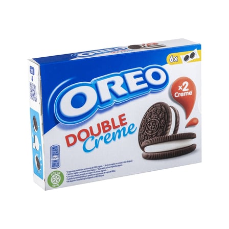 OREO Double Stuff Bisküvi 170G Vanilya - Çifte Krema Dolgulu 2'li Ekonomik Paket - 2 Adet