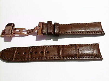 Fado &Hertür Saate &Uygun  Kelebek  Toka 20 mm  kahve    Kordon(172)   rose toka