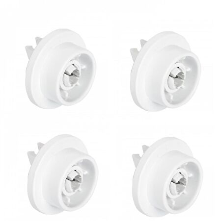 Beko Bulaşık Makinesi Alt Sepet Teker  Alt Sepet Tekeri 4 Adet Beyaz Renk