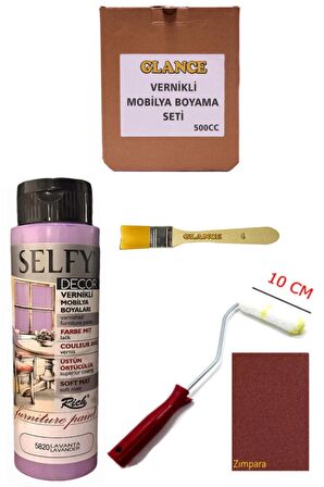 Rich Selfy Decor 500 cc Lavanta Kendinden Vernikli Genel Amaçlı Boyama Seti