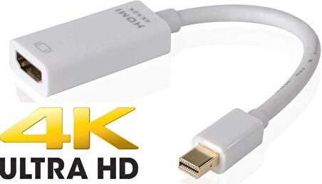 4K Destekli Mini DisplayPort To Hdmi Çevirici Dönüştürücü Adaptör