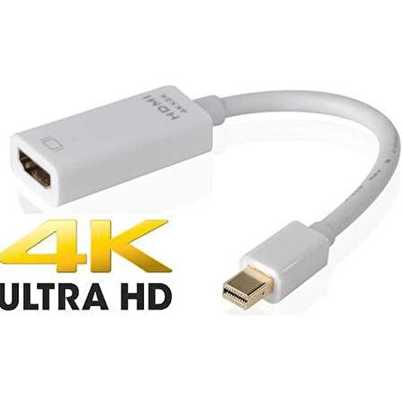 4K Destekli Mini DisplayPort To Hdmi Çevirici Dönüştürücü Adaptör