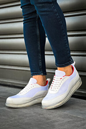 CH181 RRT İpekyol  Erkek Ayakkabı BEYAZ / KIRMIZI