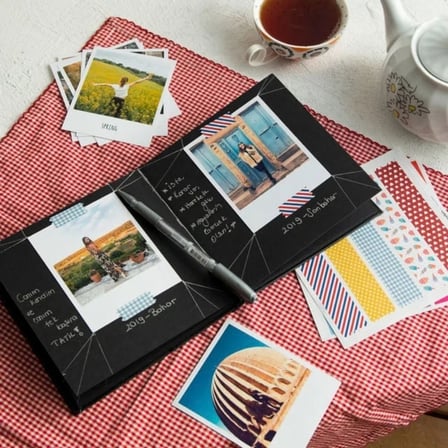 Kişiye Özel Tasarım Fotoğraflı Anı Albümü ve Kendin Yap (DIY) Anı Defteri Seti
