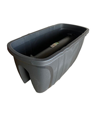 Omnipazar SY-5710 Opal Balkon Küpeşte Saksı No 1  Antrasit (116)