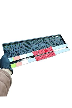 WASTED Yazılı Pleksi Plakalık Takmatik