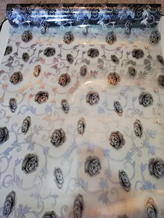 ŞEFFAF MASA ÖRTÜSÜ  1,7 mm 80 cm x 140 cm Kalın DESENLİ  Pvc Kaymaz Masa Örtüsü Koruyucu 80 CM X 140 CM ÇEŞİT