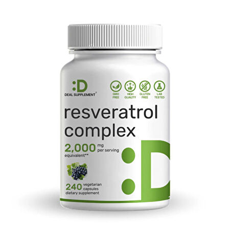 Resveratrol  complex 2,000 mg  240 kapsül