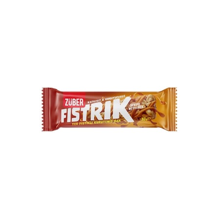 ZÜBER Fıstrık Kuruyemiş Bar 30 G Yer Fıstıklı Atıştırmalık 3'li Ekonomik Paket - 3 Adet