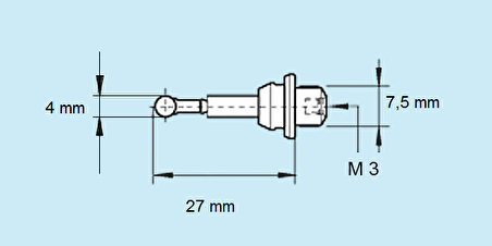 3D TESTER 4MM KISA PROB UCU