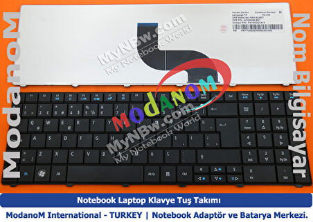 Acer TravelMate 5742G Klavye Türkçe Siyah