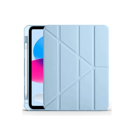 Apple İpad 2025 10.9 10.Nesil (A16) Kılıf Kalemlikli Mars Tablet Kılıfı - Mavi