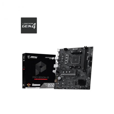 MSI PRO B550M-B AM4 DDR4 4600OC HDMI DP 2x M.2 USB 5Gbps mATX