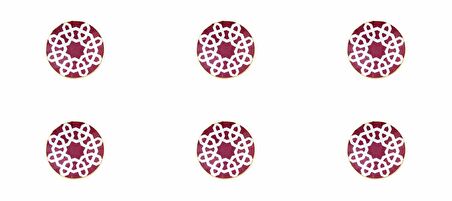 Porland Morocco Fuşya Ergonomik Çay Tabağı 12cm 6'lı 04AP021491