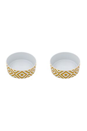 Porland Morocco Desen Sarı Kase 18cm 2'li 04AP021501