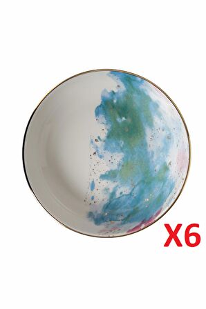Porland Cosmos Desen Kase 17cm 6'lı 04ALM003445