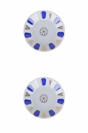 Porland Mavi Yaldız Çay Tabağı 11cm 2 li 04POR005232