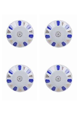 Porland Mavi Yaldız Çay Tabağı 11cm 4 lü 04POR005232