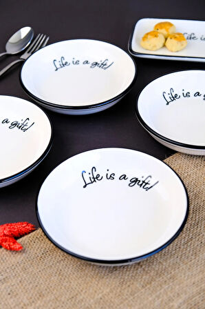 Tabak Evi Motto Gift Tabak 240cc 4 lü 15x15x2cm
