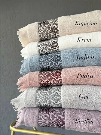 90X150 SARRA ŞEHZADE BANYO HAVLUSU-KREM