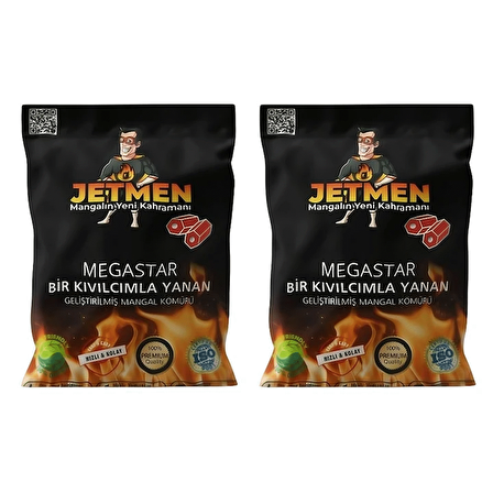 Jetmen PRO Geliştirilmiş Mangal Kömürü