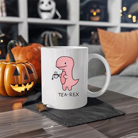 Tea-rex Baskılı Kupa Bardak 330 ML