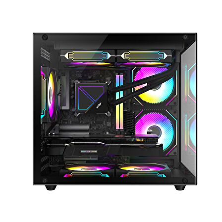 Xaser Cube X110 i5 10400F 16GB Ram 512GB M.2 NVMe SSD 8GB RX580 Masaüstü Oyuncu Bilgisayarı