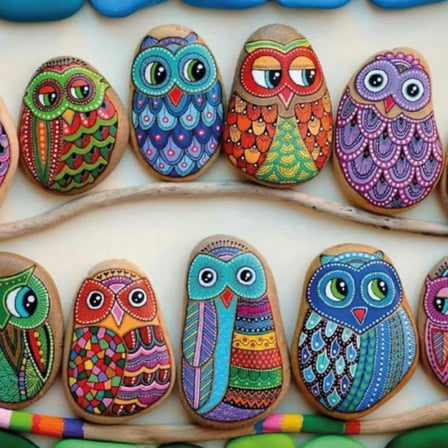 5307 Taş Boyama - Stone Painting / +6 yaş