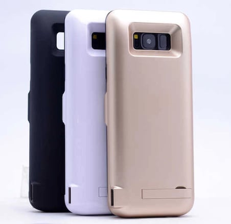 Samsung Galaxy S8 Standlı Şarjlı Bataryalı Kılıf Power Case