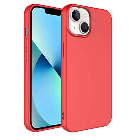 iPhone 14 Uyumlu Kılıf İç Yüzeyi Kadife LSR Lansman Kapak