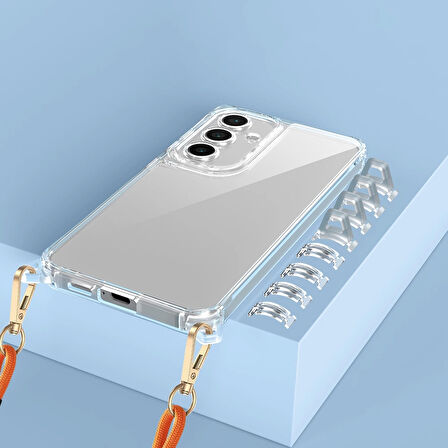 Galaxy A35 Uyumlu Kılıf Airbagli Takılabilir Askı Aparatlı Silikon Kapak