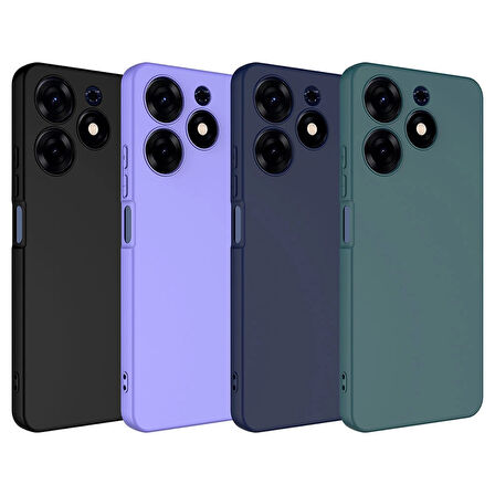 Tecno Spark 10 Pro Uyumlu Kılıf İç Yüzeyi Kadife Lansman Kapak