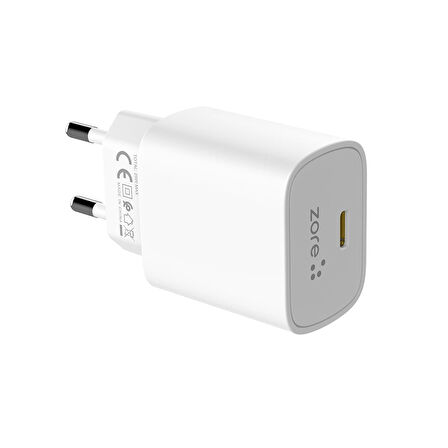 Zore Play Serisi PL09 Akıllı Voltaj Kontrollü Type-C Şarj Aleti 25W